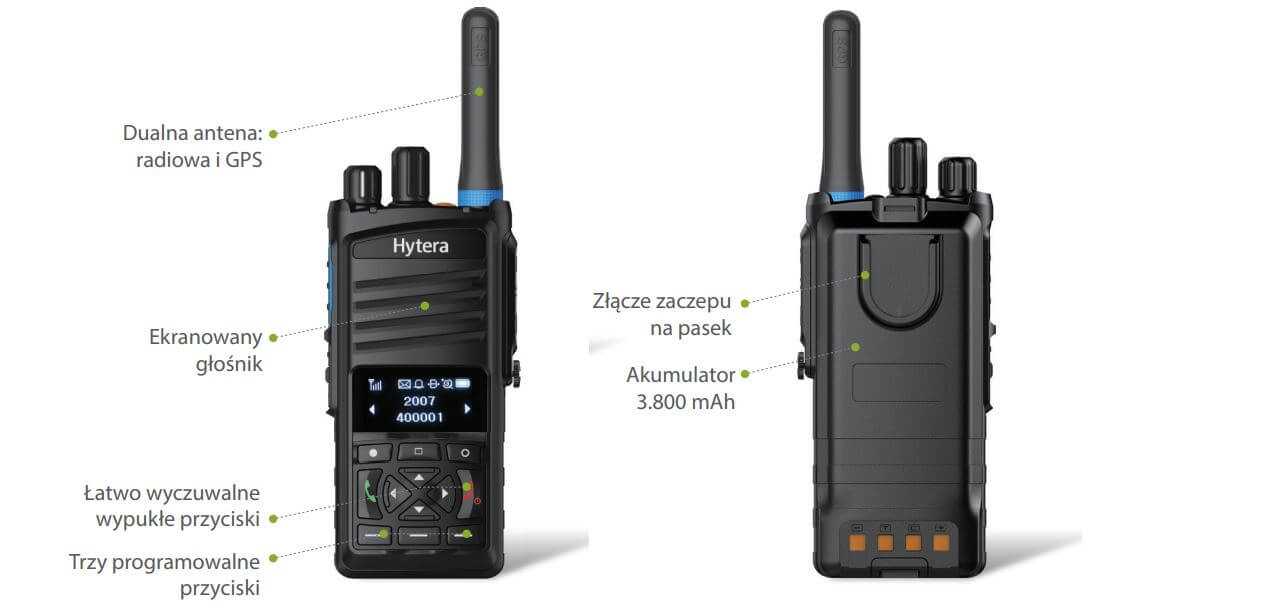 Radiotelefon Hytera Tetra PT350