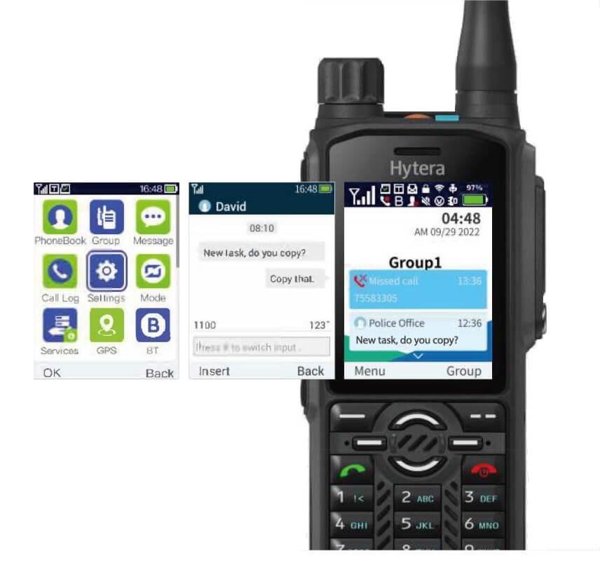 Ekran Radiotelefon Tetra hytera PT590